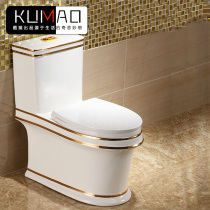 Luxury Nordic creative golden toilet toilet water-saving deodorant silent pumping European-style toilet super swirling toilet