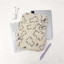 Korean ins niche tablet storage bag ipadpro 11 inch liner bag 14 laptop protective bag