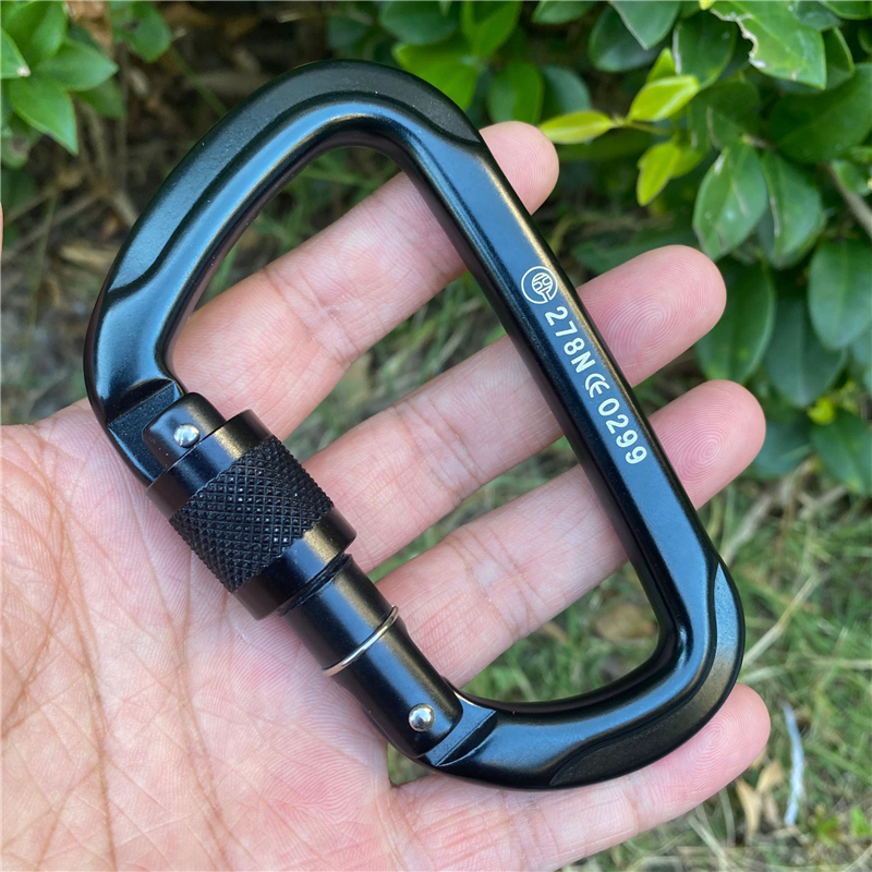 7075 Aviation Aluminum Outdoor Carabiner Climbing Lock Main Lock Quickdraw D-Ring Yoga Load-Bearing Buckle Descender Buckle 7075 Aviation Aluminum Outdoor Carabiner Climbing Lock Main Lock Quickdraw D-Ring Yoga Load-Bearing Buckle Descender Buckle