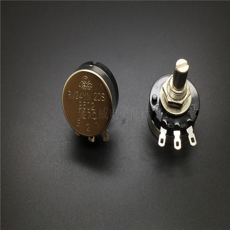 High quality RV24 B502 Single Winding Potentiometer Game Console Special Potentiometer 20MM