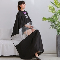 Галстук-бабочка, прозрачная черная накидка