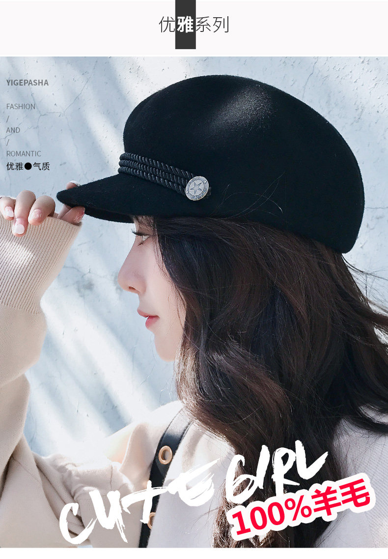 Chapeau pour femme      en Melange de laine - Ref 3234157 Image 6