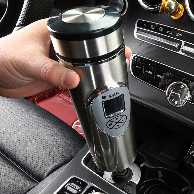 Car heating water cup electric cup boiling water cup water heater 12v24v universal vehicle kettle hot water cup