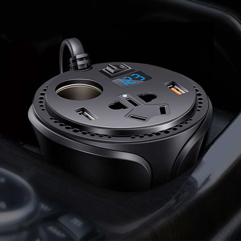 Car converter plug cigarette lighter fast charge one drag two minutes 220v car charger car laptop charger