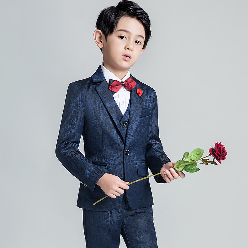 Children's suit boy flower boy gown wedding piano performance Little Western suit suit Inron boy to play handsome