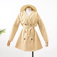 [quần áo cafe nữ] J & 2 thời trang mùa thu áo gió đa năng màu sắc đa năng với áo khoác lỏng lẻo áo khoác nữ cá tính
