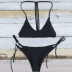 AliExpress gợi cảm châu Âu và Mỹ rắn màu bikini chia áo tắm bikini nhỏ thanh đêm hộp đêm biểu diễn quần áo áo tắm hai mảnh Bikinis