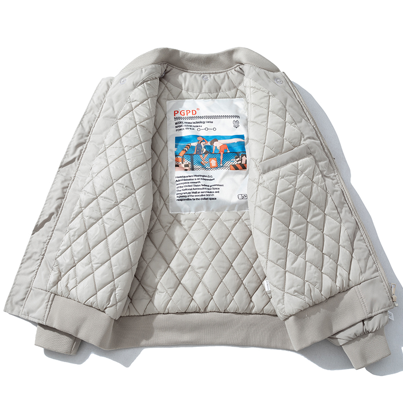 Japanese-Style Simple Couple Baseball Cotton Jacket, Unisex Solid Color Workwear Pilot Jacket, Padded and Thickened for Autumn and Winter Japanese-Style Simple Couple Baseball Cotton Jacket, Unisex Solid Color Workwear Pilot Jacket, Padded and Thickened for Autumn and Winter