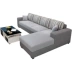 Sofa vải hiện đại đơn giản Bộ bàn ghế sofa phòng khách kích thước lớn Có thể tháo rời và giặt được - Ghế sô pha