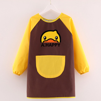 Child Drawing Hood Coat Long Sleeve Waterproof Anti-Wear magic sticker Dining Around Pocket Custom Fine Art Painting Apron LOGO