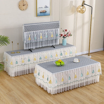 All-inclusive tea table cover TV cover cartoon dustproof tablecloth anime TV cabinet cover lace thickened tablecloth