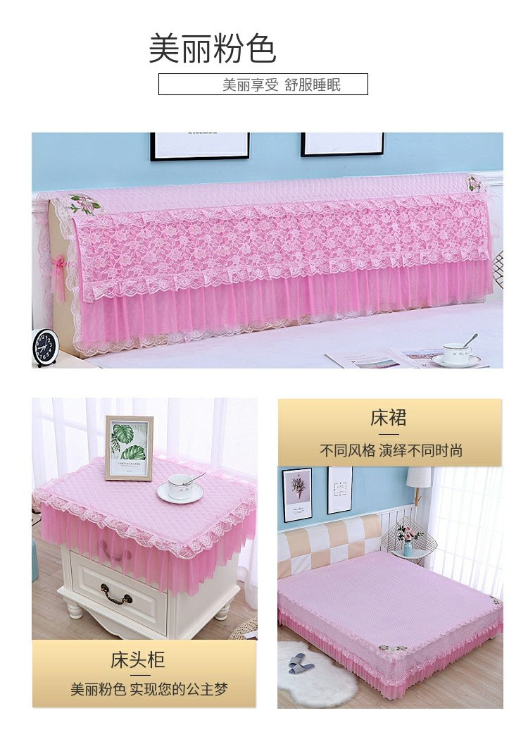 Phiên bản tiếng Hàn mới của bộ đồ giường ren đỏ trải giường đơn váy ngủ phủ giường che tủ đơn giường đơn Simmons bảo vệ - Trang bị tấm drap giường spa