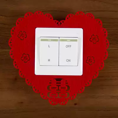 Thickened rong mian kai guan tie felt festive 3mm thickness marriage room married festive supplies kai guan tie add festive