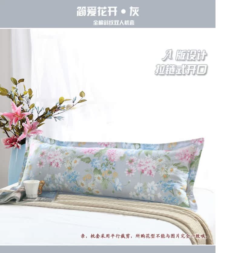 Bộ đôi gối dài cotton 1,2m đôi đệm đặt gối gối 1,5 m cotton bao gối lock&lock