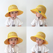 Children shading hat Summer great hat peak baby hat mesh breathable boy sun hat sunscreen girl fisherman hat