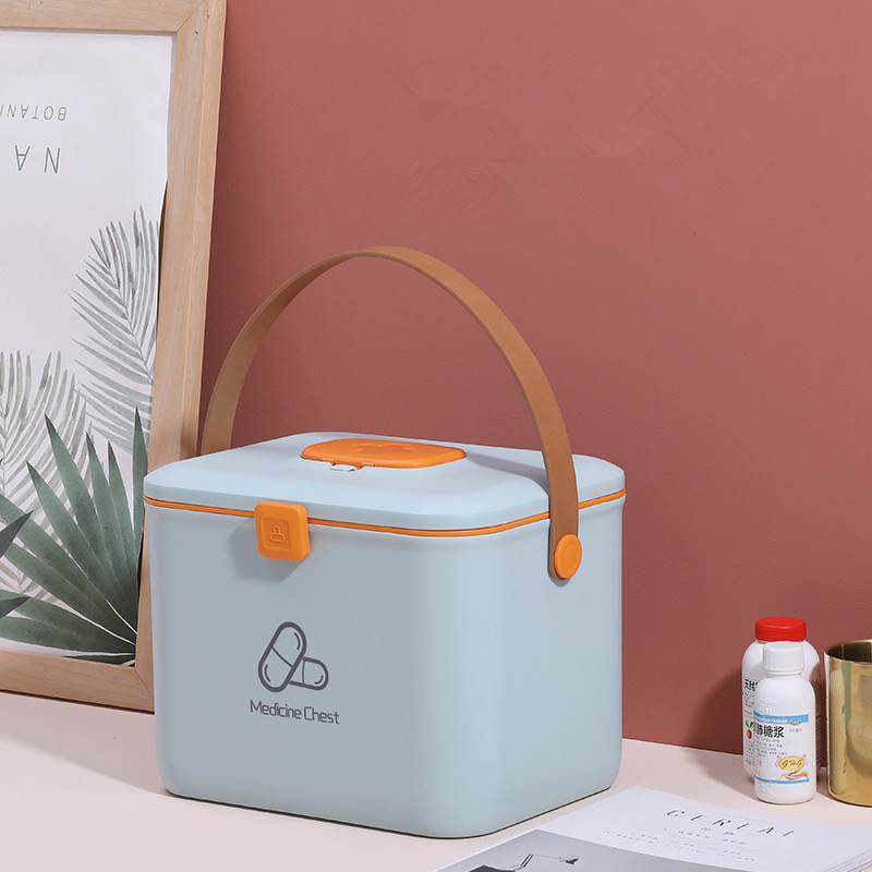 Medicine box home medicine box storage box small portable first aid box family large-capacity medicine box children's medicine box