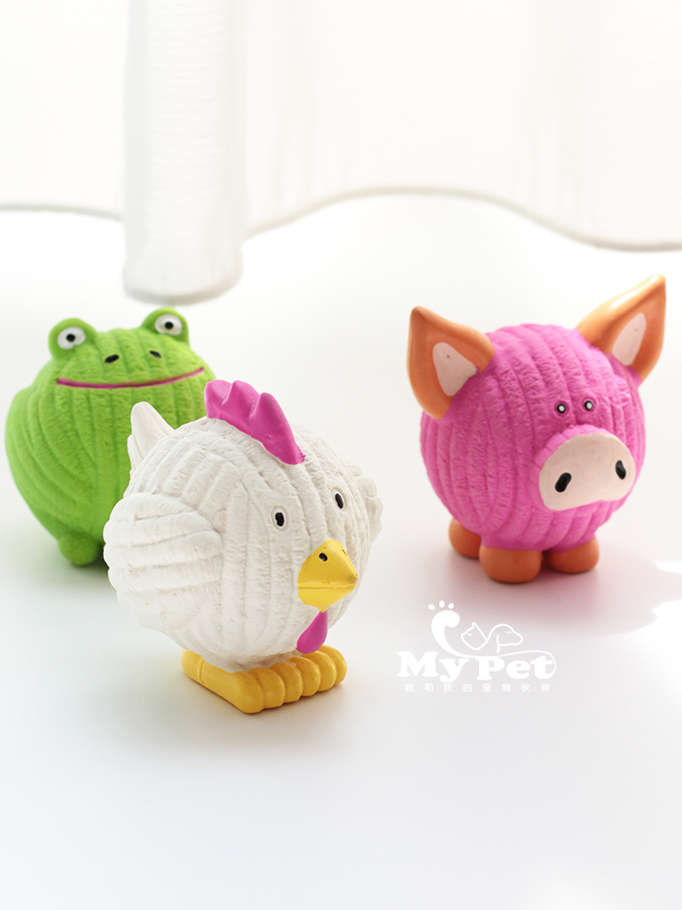 Japanese pet pooch toy DoggyMan Dogg Diffuse Soft Latex High Rebound Bulldog Vocals Toy Puppies