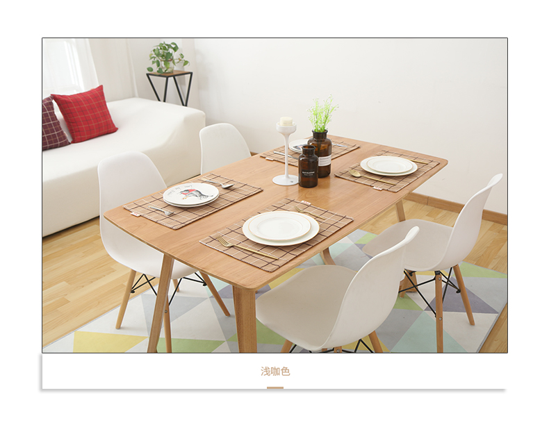 Thêu vườn vuông kẻ sọc vải placemat đơn giản Nhật Bản bảng mat cách nhiệt bát mat hình chữ nhật tây bảng mat