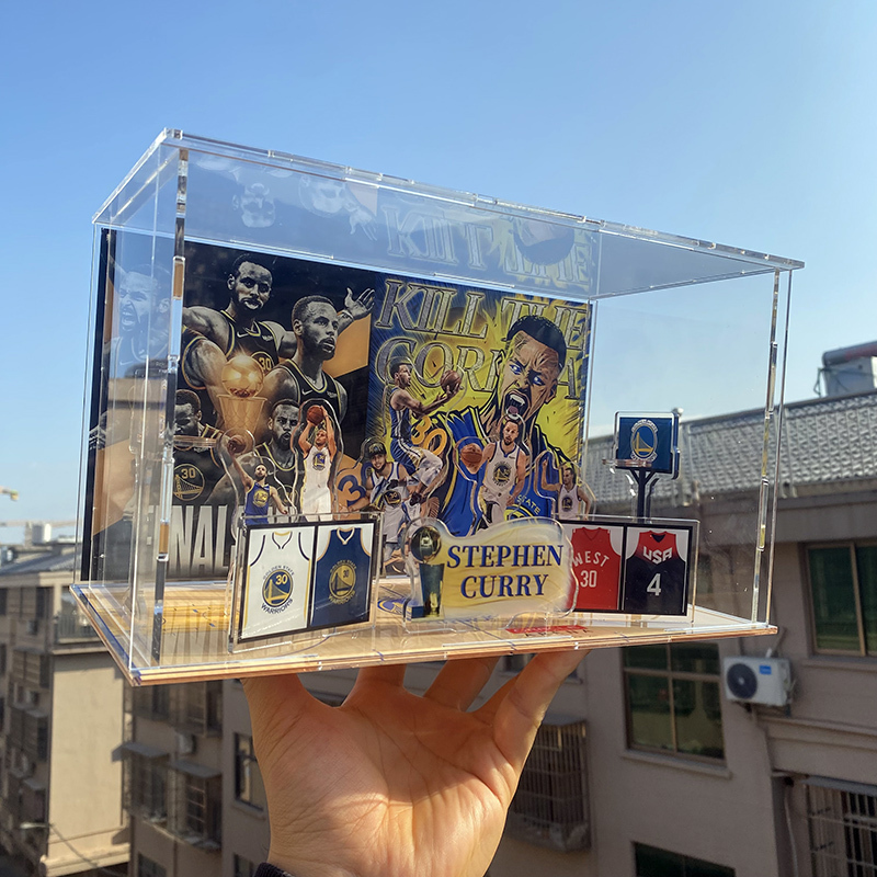 Basketball Scene Multi-Display Stand Display Box Curry Irving Doncic Morant Merchandise Display Stand Boys' Gift