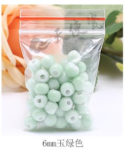 Jingdezhen ceramic beads scattered beads 6 mm m bead hand braided rope diy macroporous 50 a bracelet beads on sale