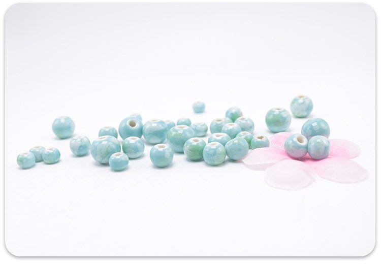 Dan la and glazed of jingdezhen ceramic beads diy training beads scattered beads beads children deserve to act the role of a female hand catenary necklace