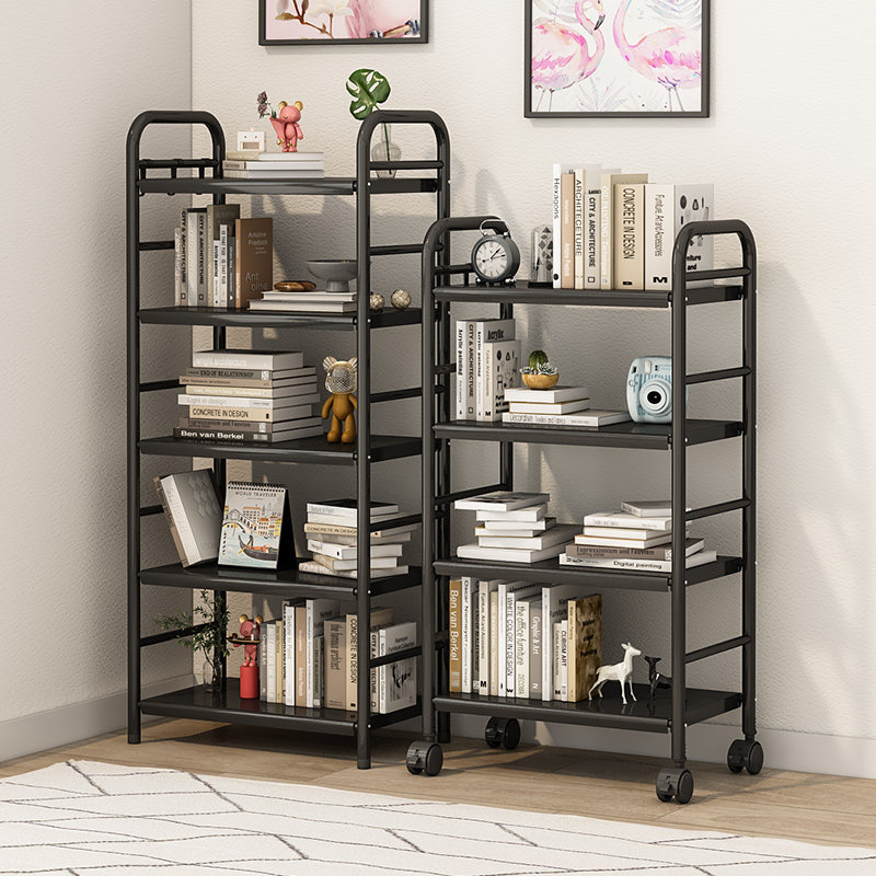 Minimalist modern bookshelves Shelves Landing Simple Bookcase Home Iron Art Multilayer Shelving Shelf Shelf Storage Deck Shelf