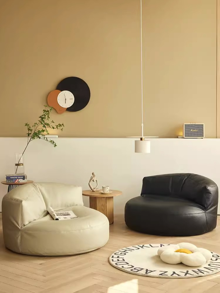 Ghế sofa túi đậu lười thông thường có thể nằm và ngủ trên chiếu tatami ban công căn hộ nhỏ ghế sofa nhỏ ghế phòng ngủ tại nhà 