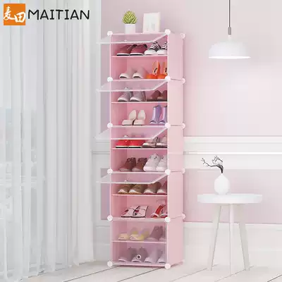Dormitory shoe rack multi-layer dustproof simple shoe cabinet home door small shoe shelf storage artifact economical economy