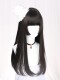 Lolita wig transvestite girl hair style double ponytail lolita maid princess cut wig female long straight hair full headgear