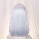 Japanese-Style Gradient Gemstone Color Gothic Wig for Women, Medium-Length Hair, Lolita Cute Princess Short Bob Haircut