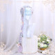 Lolita wig style braided jewel-colored cornrows gradient long curly hair Lolita wig long hair full headgear