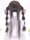 Lolita wig braided wool full headgear Lolita Shaoluo wig doll style love double ponytail