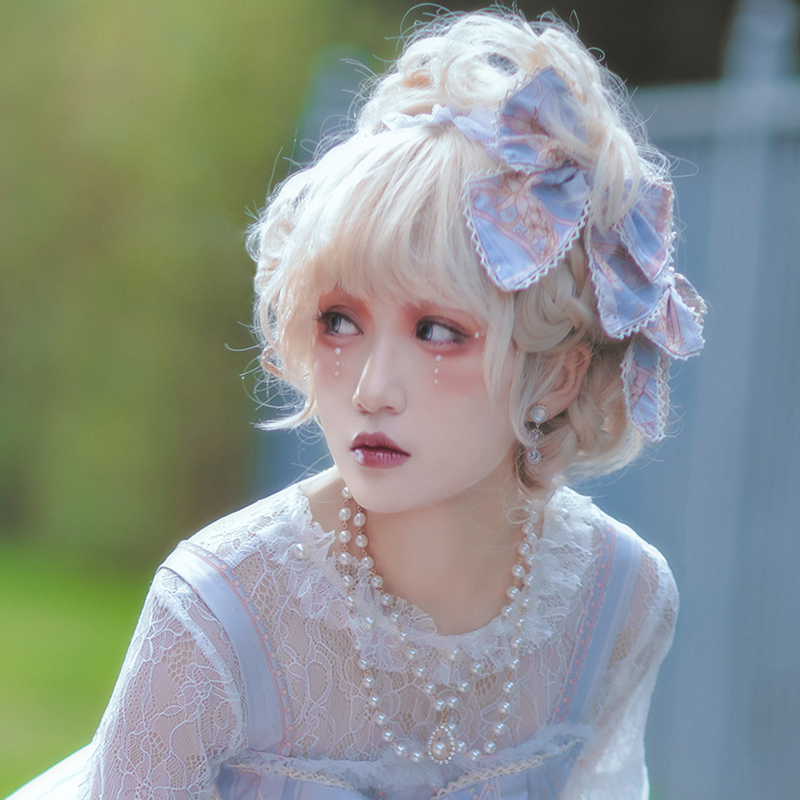 Original Lolita Wig Woman Long Hair Virgin Soft Girl Curly Hair Roleta Princess 100 Hitch Student Fake Gross Headgear