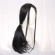 Medium-parted wig with long straight hair, black round face, seamless universal cos wig for women with long hair, full headband, medium-parted straight hair