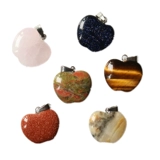 Apple, натуральная подвеска, агатовый кварц, аксессуар для волос в виде сердечка, китайская шпилька, аксессуары