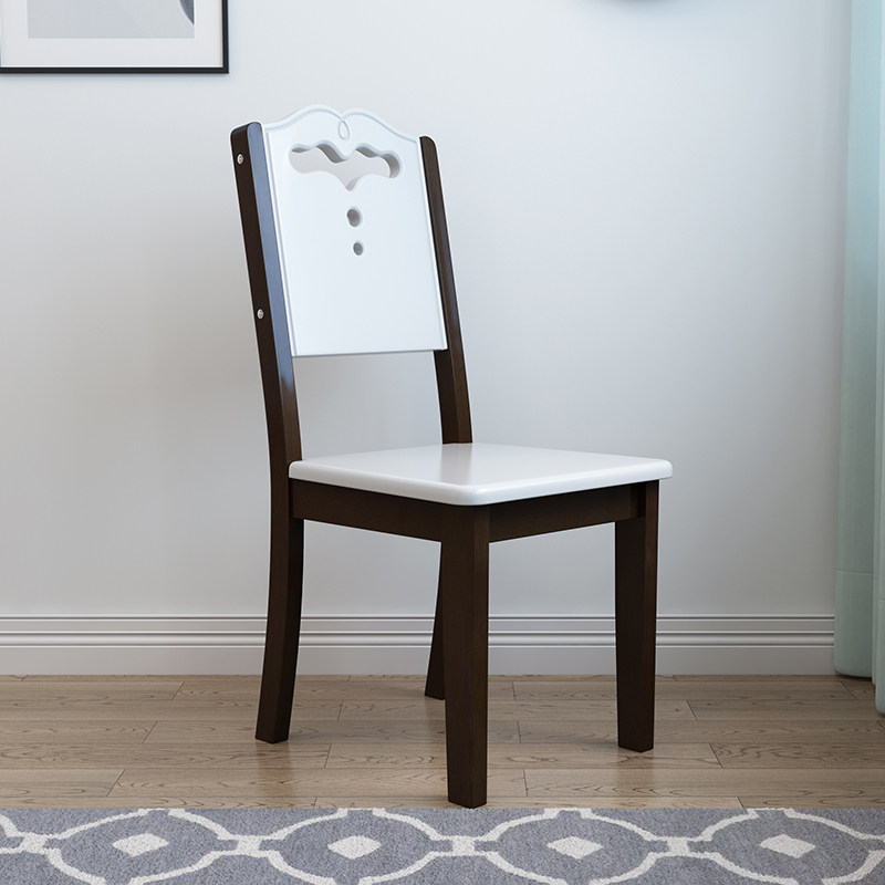 Solid Wood Chairs Modern Minimalist Dining Chair Home Desk Computer Chair Backrest Café Minimalist Style Kit Innate