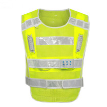 Reflective vest vest road safety warning clothing LED with light flashing reflective clothing work vest