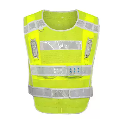 Reflective vest vest road safety warning suit LED with light flashing reflective clothing work vest