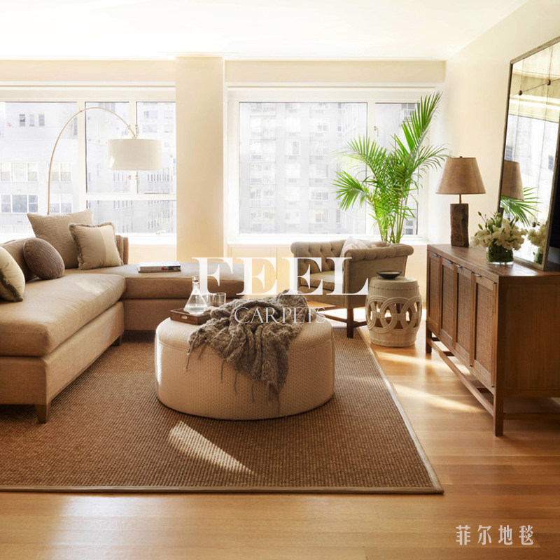 Phil simple sisal carpet living room sofa Japanese tatami mat home tea mat linen mat factory direct sales