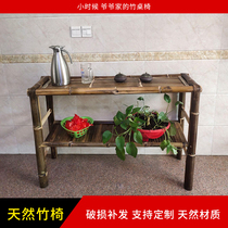 Bamboo sideboard retro storage storage cabinet hot pot restaurant small cabinet tea room tea cabinet bamboo products furniture