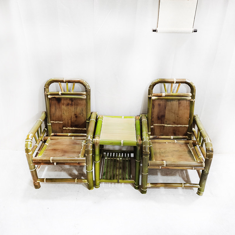Original Bamboo Living-room Bamboo Chair Sofa Retro New Chinese Style Sofa Brief Modern Whole Set Composition Sofa Chair With Back Chair
