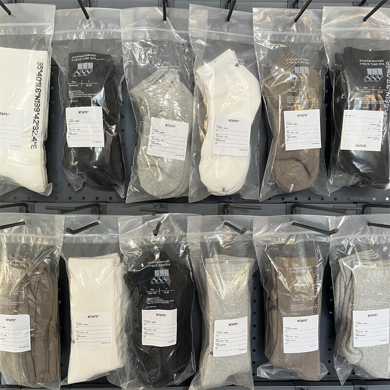 Wtaps Outdoor Towel Socks, Thickened Work Socks, High Tube Simple Sports Socks, Short Tube Running Socks