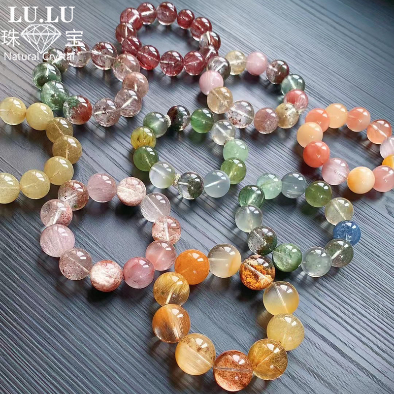 Pure Color Multi-Colored Rabbit Hair Beads for Enthusiasts, Take a Look! Each Bead Is Carefully Selected, a Dream String of Beads