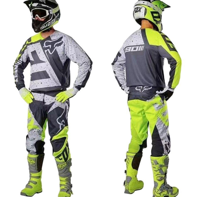 Professional Off-Road Racing Suit Set for Adults, Breathable and Wear-Resistant for All Seasons, Motorcycle Outdoor Sportswear 25-2 Professional Off-Road Racing Suit Set for Adults, Breathable and Wear-Resistant for All Seasons, Motorcycle Outdoor Sportswear 25-2