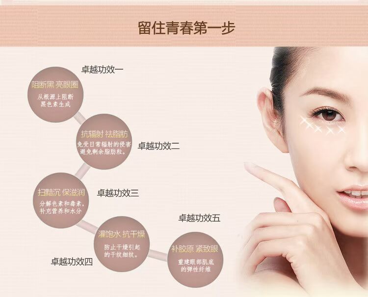 Thái Lan Mistine O2 bóng mắt kem dưỡng mắt tinh chất để nếp nhăn quầng thâm kem mắt tốt