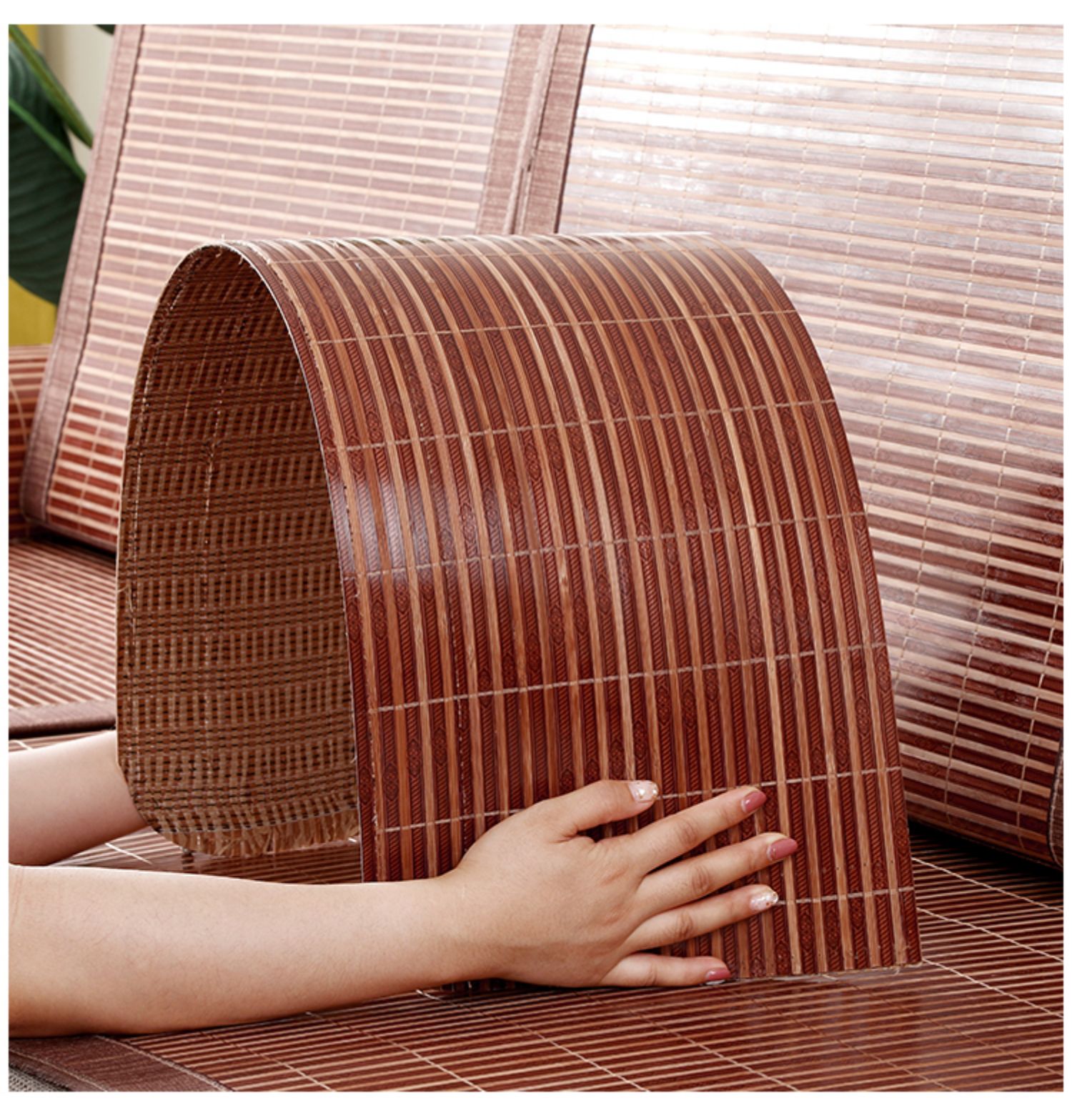 Sofa đệm mùa hè mát mat mát pad băng lụa đệm mùa hè đoạn chống trượt phòng khách bốn mùa phổ quát sofa khăn - Ghế đệm / đệm Sofa thảm lót ghế gỗ