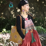 Этническая вместительная и большая сумка через плечо, шоппер, сверхлегкая сумка на одно плечо, этнический стиль