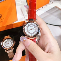 Трендовые водонепроницаемые модные мужские часы, ремень, женские часы для влюбленных, в корейском стиле, легкий роскошный стиль, простой и элегантный дизайн
