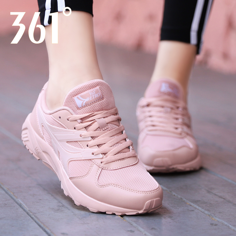 361 Women Shoes Sneakers 2022 Summer New Web Face 361 Degrees Breathable Student Brands Casual Shoes Sub Running Shoes