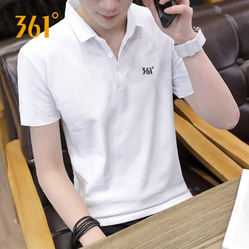 361 men's clothing sports clothes Summer short sleeves T-shirt 361 degrees Breathable Speed Dry New Frontier Cotton Polo Shirts for men
